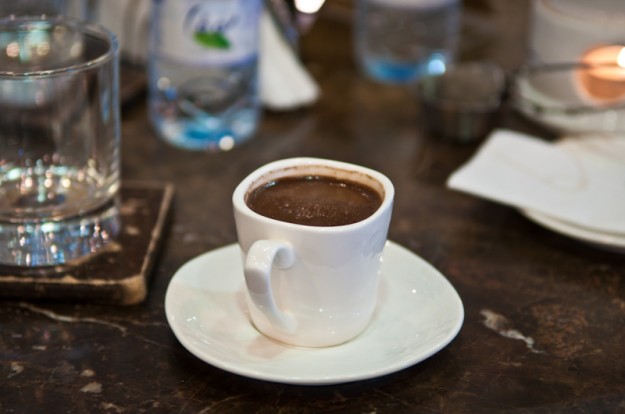Turkish coffee, not for the casual coffee drinker.