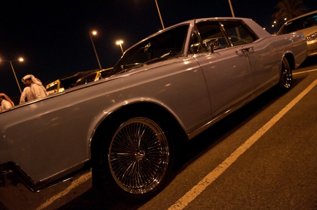 We happened across this weekly car gathering. Not huge but a very eclectic gathering. This is one of best looking Lincoln Continentals I've run into.