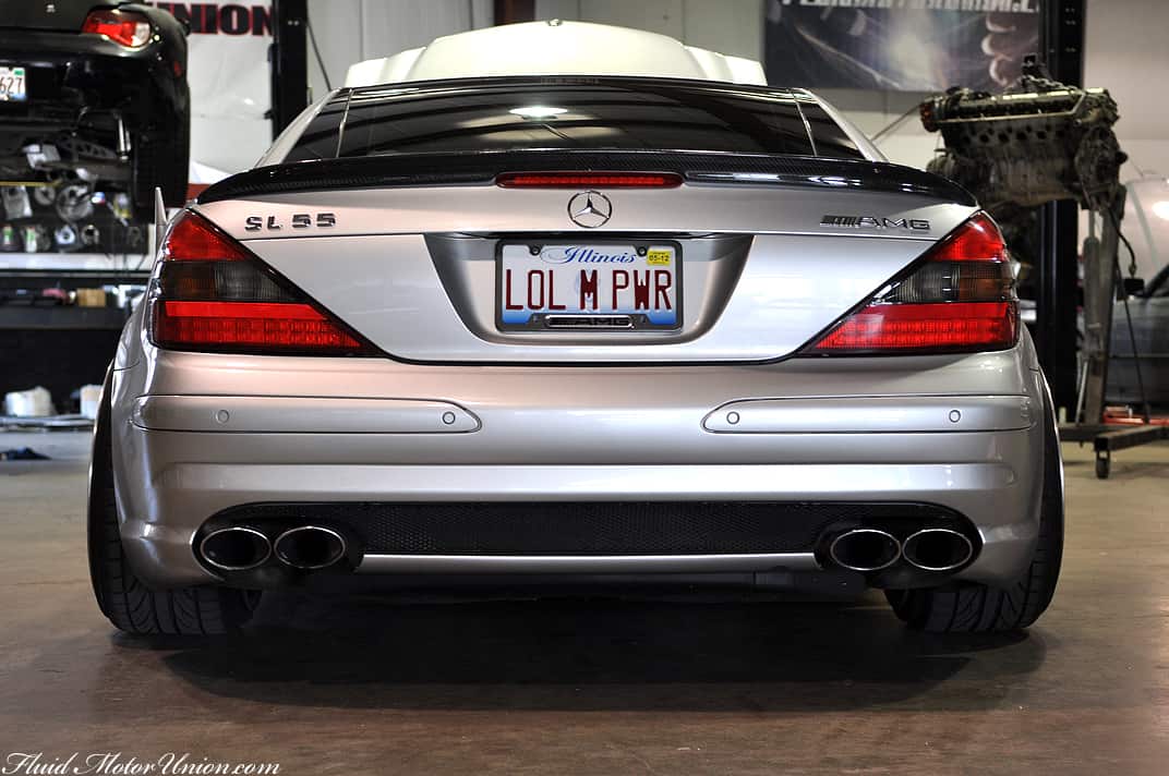 Mercedes sl55 amg license plate #3