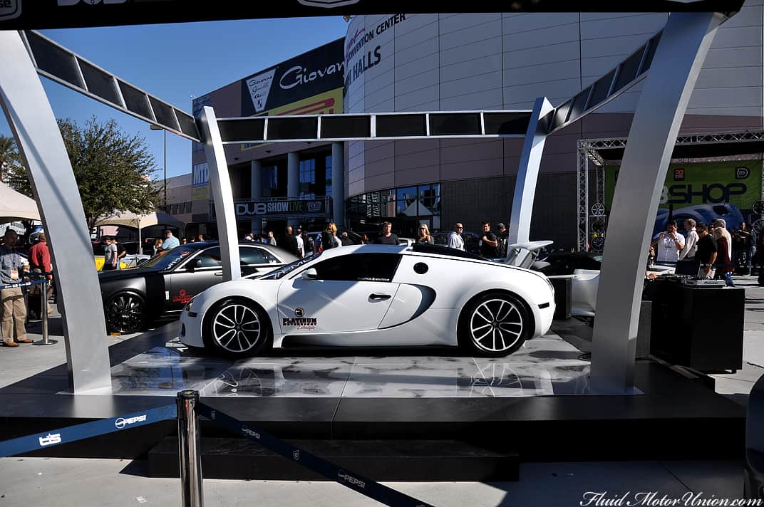 Let's start with a matte white Bugatti Veyron and set the bar pretty darn