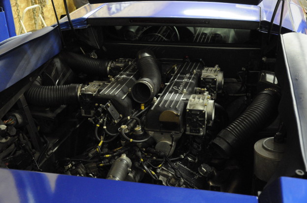 Lamborghini Murciélago valve adjustment repair service engine bay cold air intake boot removal