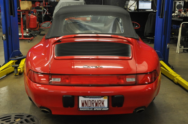 1995 porsche 911 carrera 993 c2 cabriolet red automatic transmission battery replacement exterior rear