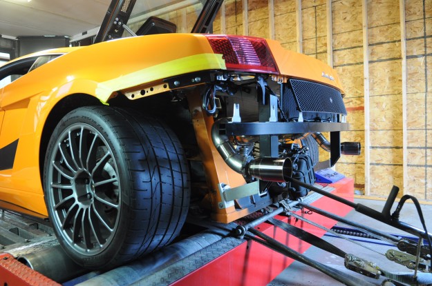 Lamborghini Gallardo Superleggera Exhaust Install - Fluid MotorUnion (6)