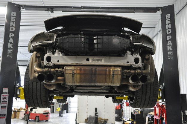993 991 Porsche custom fabricated exhaust factory rear section