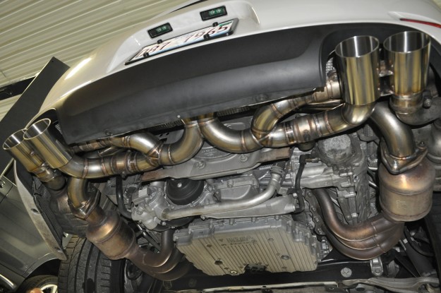 Porsche 911 Carrera Custom Exhaust Fabrication Under View