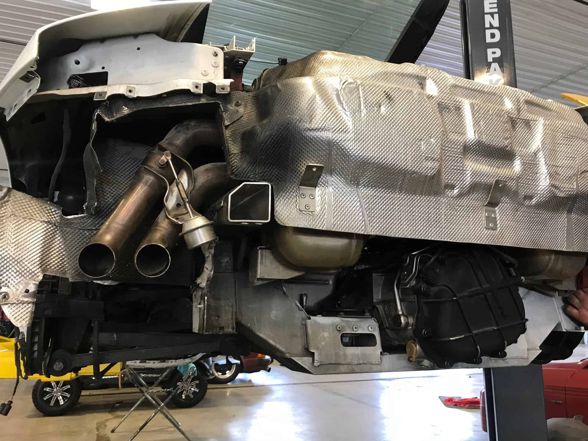Audi R8 Exhaust Replaced back to Stock (11) | Car Repair, & Performance